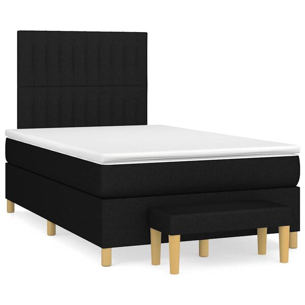 vidaXL &Kappa;&rho;&epsilon;&beta;ά&tau;&iota; Boxspring &mu;&epsilon; &Sigma;&tau;&rho;ώ&mu;&alpha; &Mu;&alpha;ύ&rho;&omicron; 120x190 &epsilon;&kappa;. &Upsilon;&phi;&alpha;&sigma;&mu;ά&tau;&iota;&nu;&omicron;