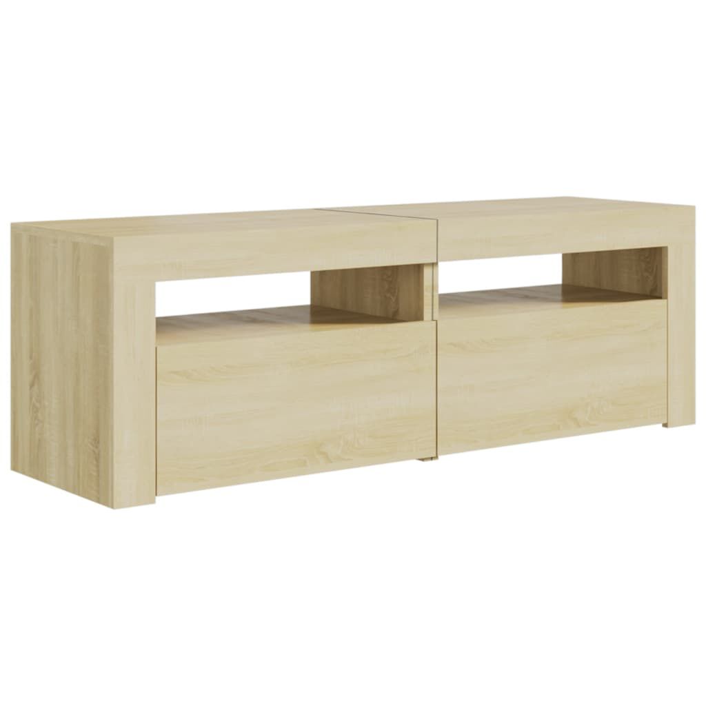vidaXL Έπιπλο Τηλεόρασης με LED Sonoma Δρυς 120x35x40 εκ.