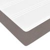 vidaXL Οθωμανικό κρεβάτι με στρώμα Taupe 180x200cm ύφασμα