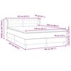 vidaXL Box Spring &kappa;&rho;&epsilon;&beta;ά&tau;&iota; &mu;&epsilon; &sigma;&tau;&rho;ώ&mu;&alpha; &sigma;&kappa;&omicron;ύ&rho;&omicron; &mu;&pi;&lambda;&epsilon; 140x220 cm &Beta;&epsilon;&lambda;&omicron;ύ&delta;&iota;&nu;&omicron;