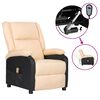 vidaXL Πολυθρόνα Μασάζ Ηλεκτρική Συνθετικό Δέρμα/Ύφασμα