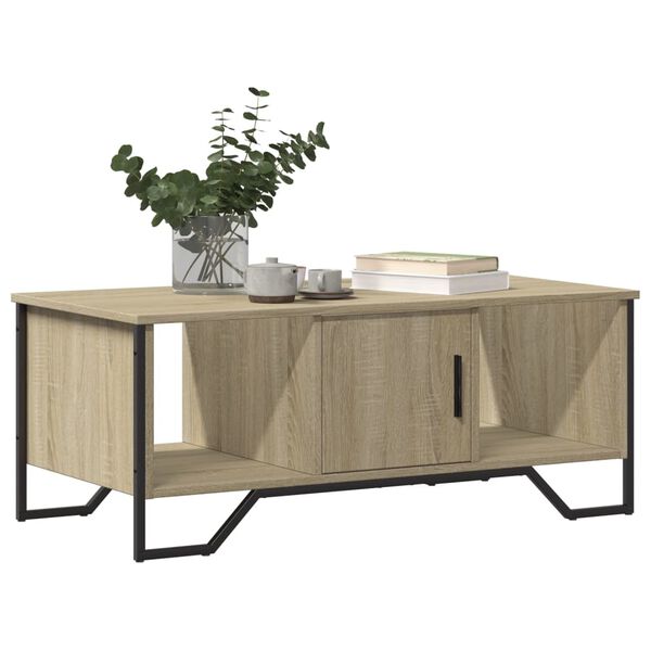 vidaXL Τραπεζάκι Σαλονιού Sonoma Δρυς 100x51x40 εκ. Επεξεργασμένο Ξύλο