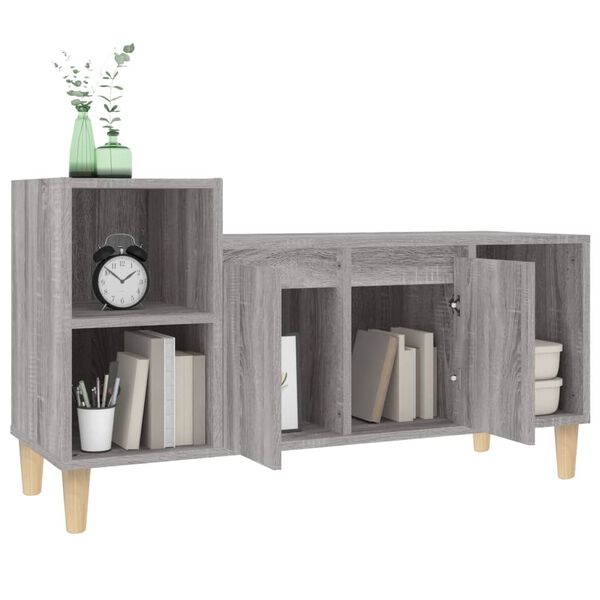 vidaXL Έπιπλο Τηλεόρασης Γκρι Sonoma 100x35x55 εκ. από Επεξεργ. Ξύλο