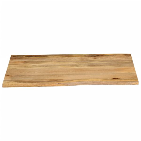 vidaXL Επιφάνεια Τραπεζιού 100x80x2,5 εκ. Live Edge Μασίφ Ξύλο Μάνγκο