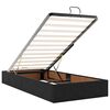 vidaXL Οθωμανικό κρεβάτι με στρώμα & LEDs Μαύρο 100x200cm Velvet