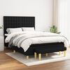 vidaXL &Kappa;&rho;&epsilon;&beta;ά&tau;&iota; Boxspring &mu;&epsilon; &Sigma;&tau;&rho;ώ&mu;&alpha; &Mu;&alpha;ύ&rho;&omicron; 140x190 &epsilon;&kappa;. &Upsilon;&phi;&alpha;&sigma;&mu;ά&tau;&iota;&nu;&omicron;