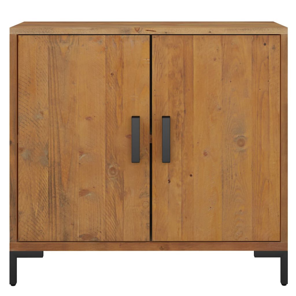 vidaXL Ντουλάπι Καφέ 75 x 35 x 70 εκ. από Μασίφ Ξύλο Πεύκου
