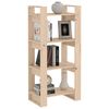 vidaXL Βιβλιοθήκη/Διαχωριστικό Χώρου 60x35x125 εκ. Μασίφ Ξύλο