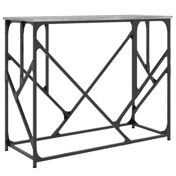 vidaXL Τραπέζι Κονσόλα Γκρι Sonoma 100x40x80 εκ. Επεξεργασμένο Ξύλο