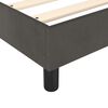 vidaXL Κρεβάτι Boxspring με Στρώμα Σκούρο Γκρι 90x200 εκ. Βελούδινο