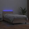 vidaXL &Kappa;&rho;&epsilon;&beta;ά&tau;&iota; Boxspring &Sigma;&tau;&rho;ώ&mu;&alpha;&LED &Kappa;&alpha;&pi;&omicron;&upsilon;&tau;&sigma;ί&nu;&omicron; 100x200 &epsilon;&kappa;. &Sigma;&upsilon;&nu;&theta;. &Delta;έ&rho;&mu;&alpha;