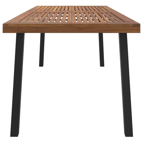 vidaXL Τραπέζι Κήπου 200 x 100 x 75 εκ. από Μασίφ Ξύλο Ακακίας