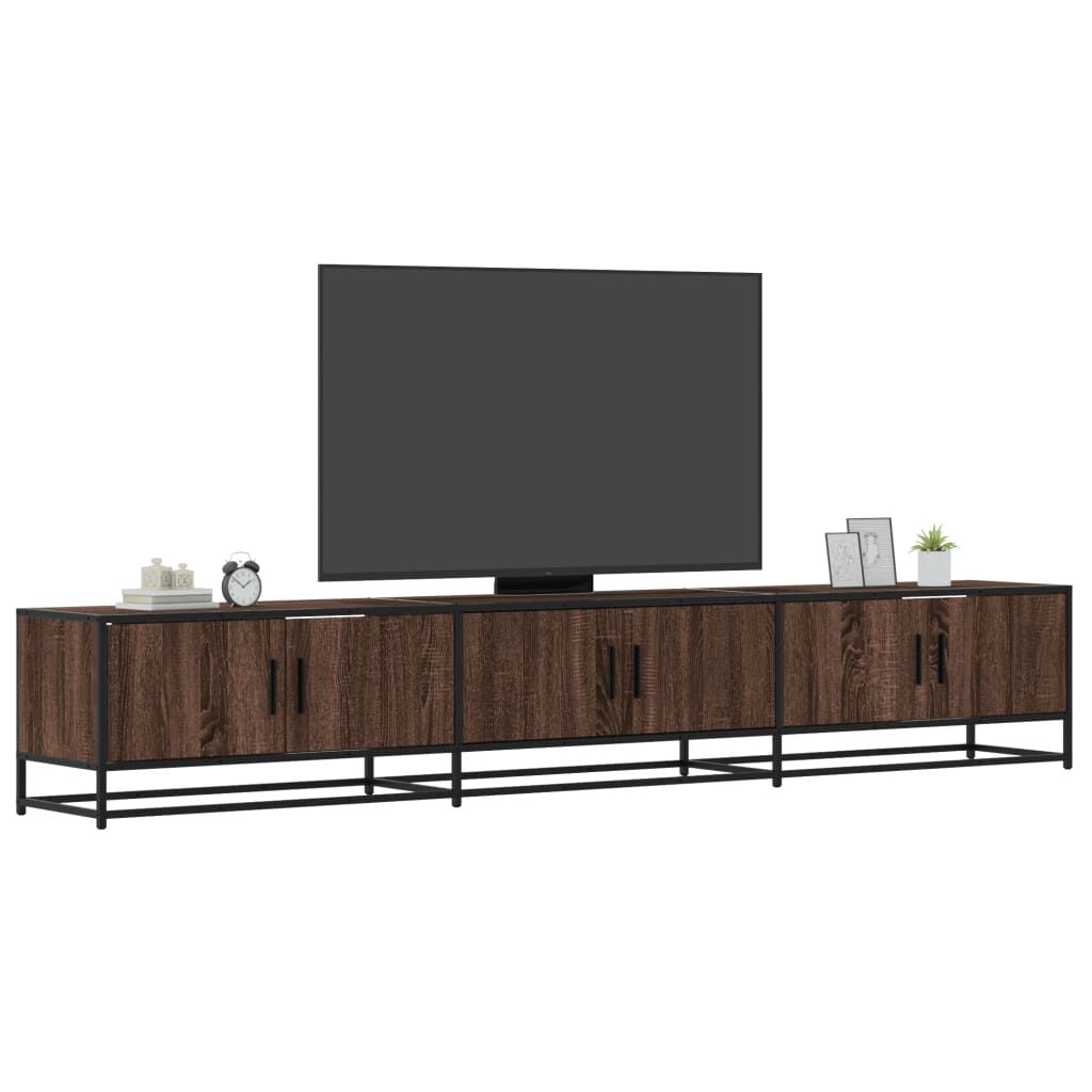 vidaXL Έπιπλο Τηλεόρασης Καφέ Δρυς 240x35x41 εκ. Επεξεργασμένο Ξύλο