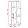 vidaXL Βιβλιοθήκη Sonoma Δρυς 50x25x105 εκ. από Επεξεργασμένο Ξύλο