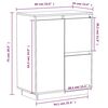 vidaXL Ντουλάπι 60 x 34 x 75 εκ. από Μασίφ Ξύλο Πεύκου
