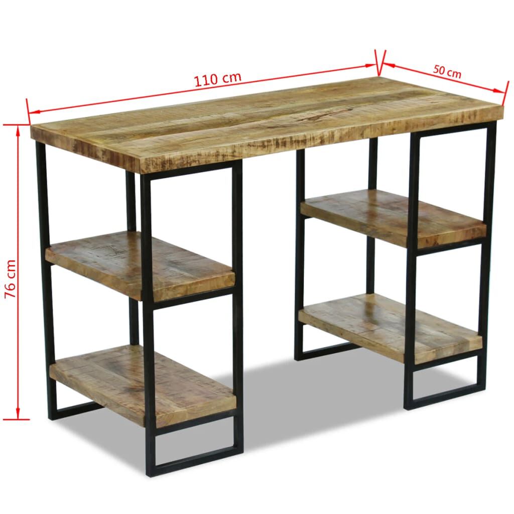 vidaXL Γραφείο 110 x 50 x 76 εκ. από Ξύλο Μάνγκο