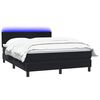 vidaXL &Kappa;&rho;&epsilon;&beta;ά&tau;&iota; Boxspring &mu;&epsilon; &Sigma;&tau;&rho;ώ&mu;&alpha; & LED &Mu;&alpha;ύ&rho;&omicron; 140x210 &epsilon;&kappa;. &Beta;&epsilon;&lambda;&omicron;ύ&delta;&iota;&nu;&omicron;