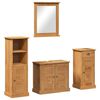 vidaXL Σετ Επίπλων Μπάνιου VIGO 4 pcs καφέ μελί 37 x 34 x 110 εκ