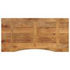 vidaXL Επιφάνεια Γραφείου Καμπύλη 110x60x2,5 εκ Μασίφ Ακατ. Μάνγκο