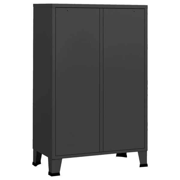 vidaXL Ντουλάπα Βιομηχανική Ανθρακί 67 x 35 x 107 εκ. Ατσάλινη