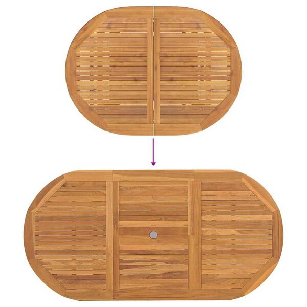 vidaXL Σέτ φαγητού για κήπο 5 pcs Καφέ 160 x 80 x 75 cm