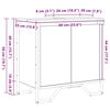 vidaXL Ντουλάπι Νιπτήρα με αποθήκευση Artisan Oak 60 x 35 x 60 εκ.