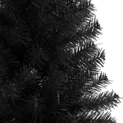 vidaXL Χριστουγεννιάτικο Δέντρο Τεχνητό Με Βάση Μαύρο 180 εκ. PVC