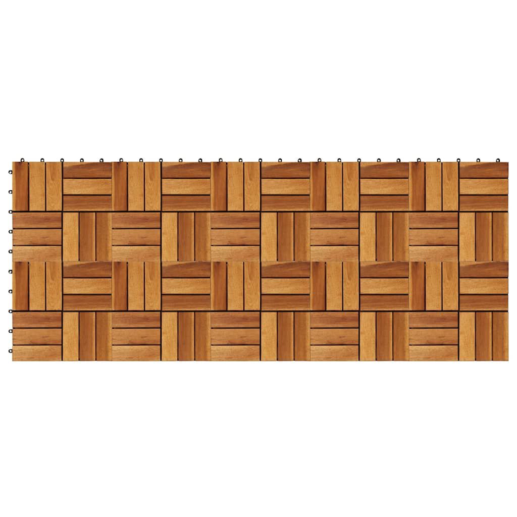 Πλακάκια Deck 10 τεμ. 30 x 30 εκ. από Ξύλο Ακακίας