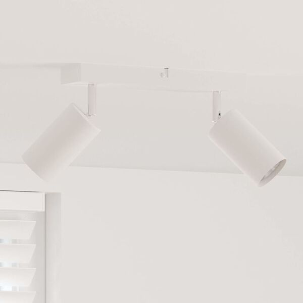 vidaXL Σποτ οροφής Λευκό 26 x 5.5 x 16.5 εκ Ατσάλι
