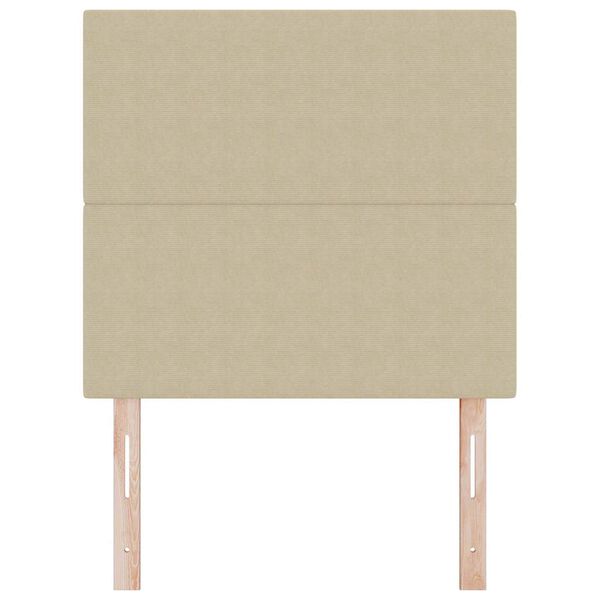 vidaXL Κεφαλάρι με κεφαλάρι Ανοιχτό γκρι 100 cm Ύφασμα Ριμπ