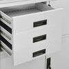 vidaXL Ντουλάπα Γραφείου Ανοιχτό Γκρι 90 x 40 x 180 εκ. Ατσάλινη