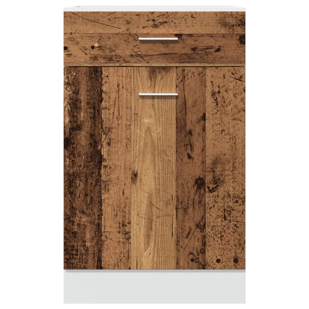 vidaXL Ντουλάπι με Συρτάρι Lyon Μαύρο 50x46x81,5 εκ. Επεξ. Ξύλο