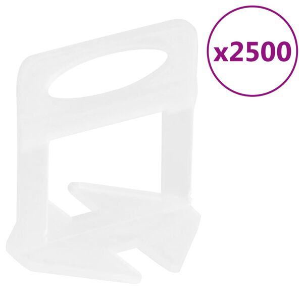 vidaXL Σύστημα Ευθυγράμμισης Πλακιδίων 2500 Κλιπ 2 χιλ.