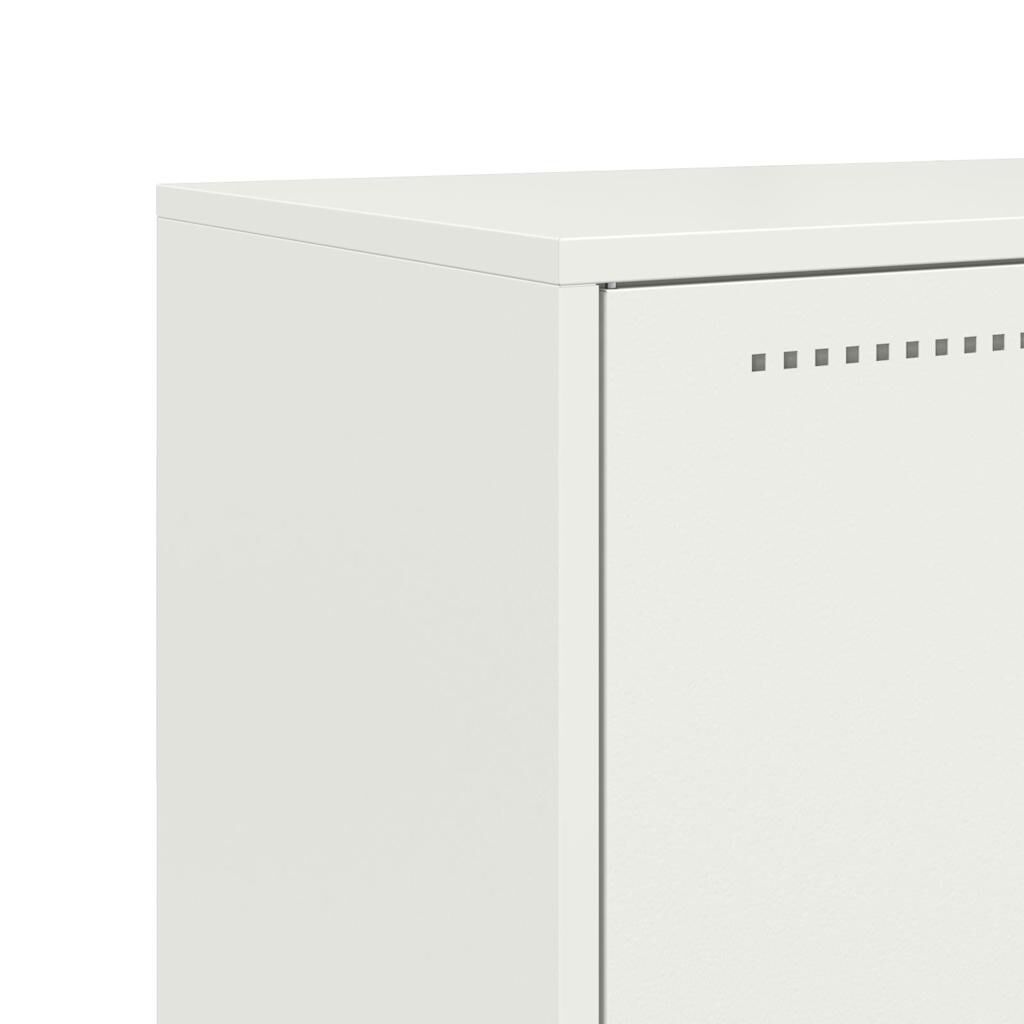 vidaXL Ντουλάπι Λευκό 68,5x38,5x123,5 εκ. από Ατσάλι
