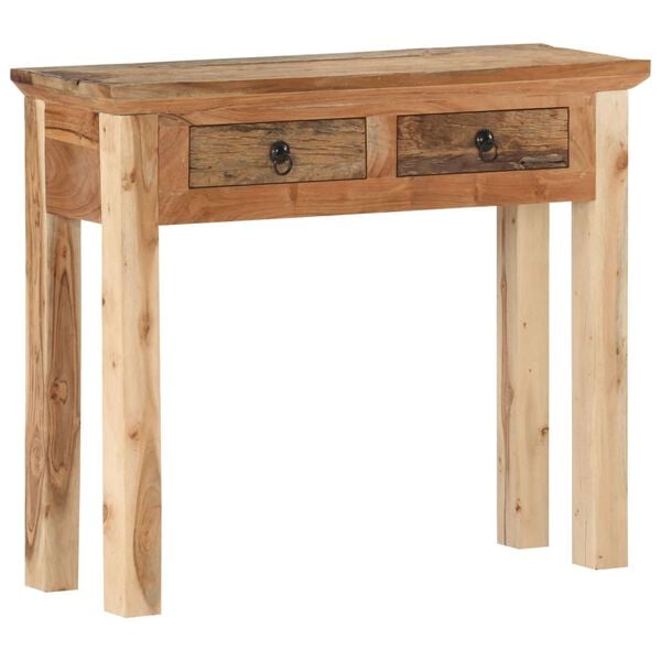 vidaXL Κονσόλα 90,5x30x75 εκ. Μασίφ Ξύλο Ακακίας και Ανακυκλωμένο Ξύλο