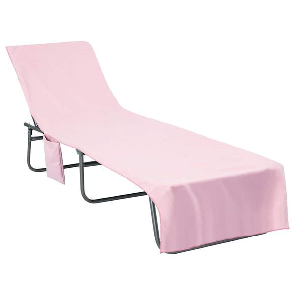 vidaXL Πετσέτες ξαπλώστρας 2 pcs Ροζ 210 x 75 cm