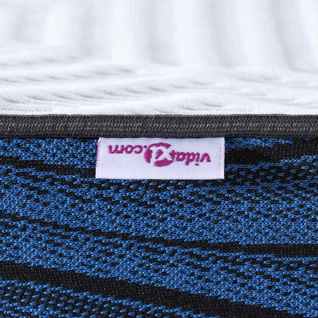 vidaXL Στρώματα Λευκό και μπλε 70 x 200 cm Αφρός μνήμης τζελ