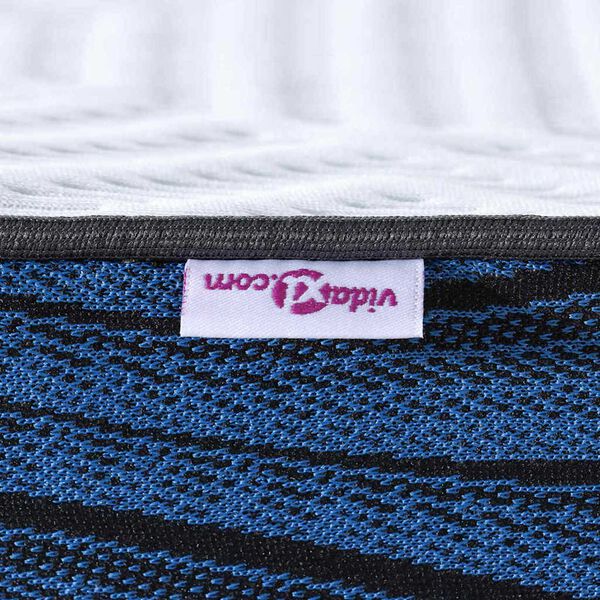 vidaXL Στρώματα Λευκό και μπλε 70 x 200 cm Αφρός μνήμης τζελ
