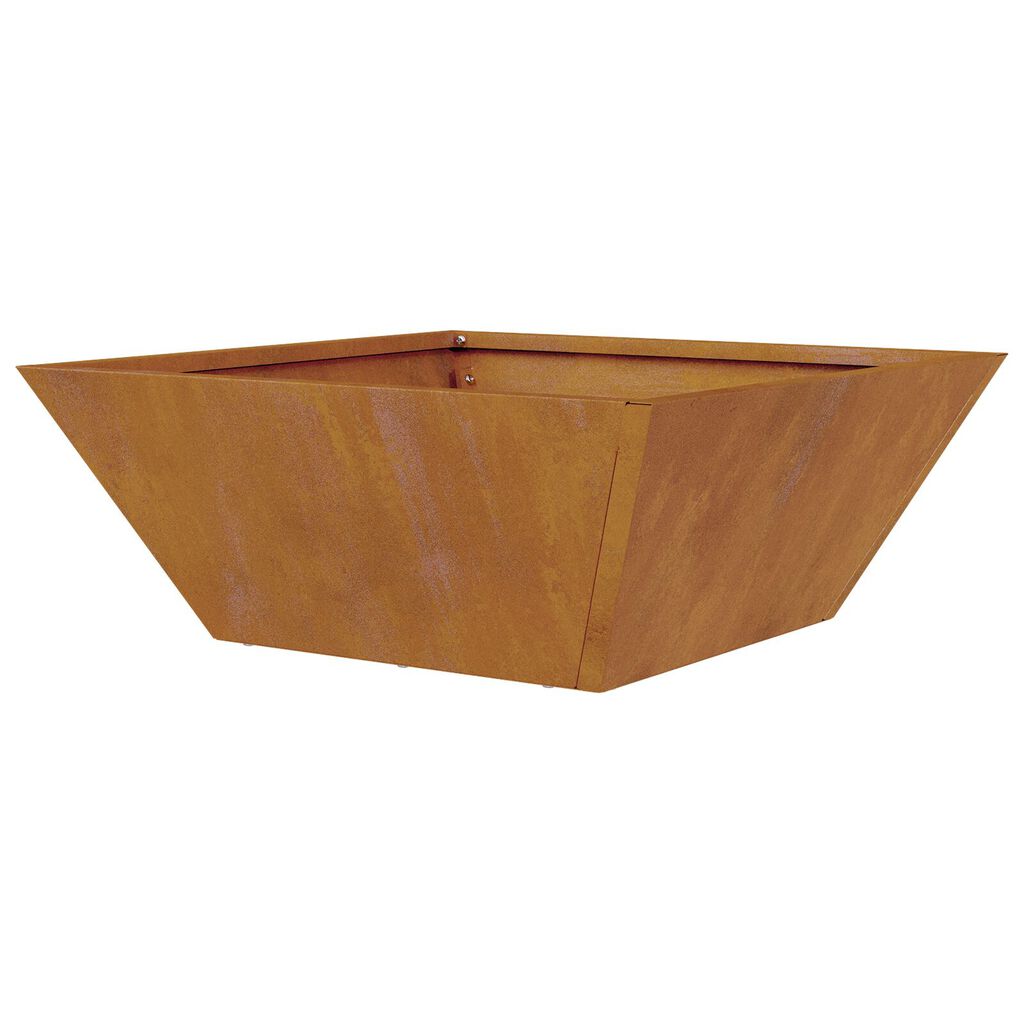 vidaXL Μεταλλική Γλάστρα Ανθεκτικό ατσάλι 40 x 40 x 15 εκ.