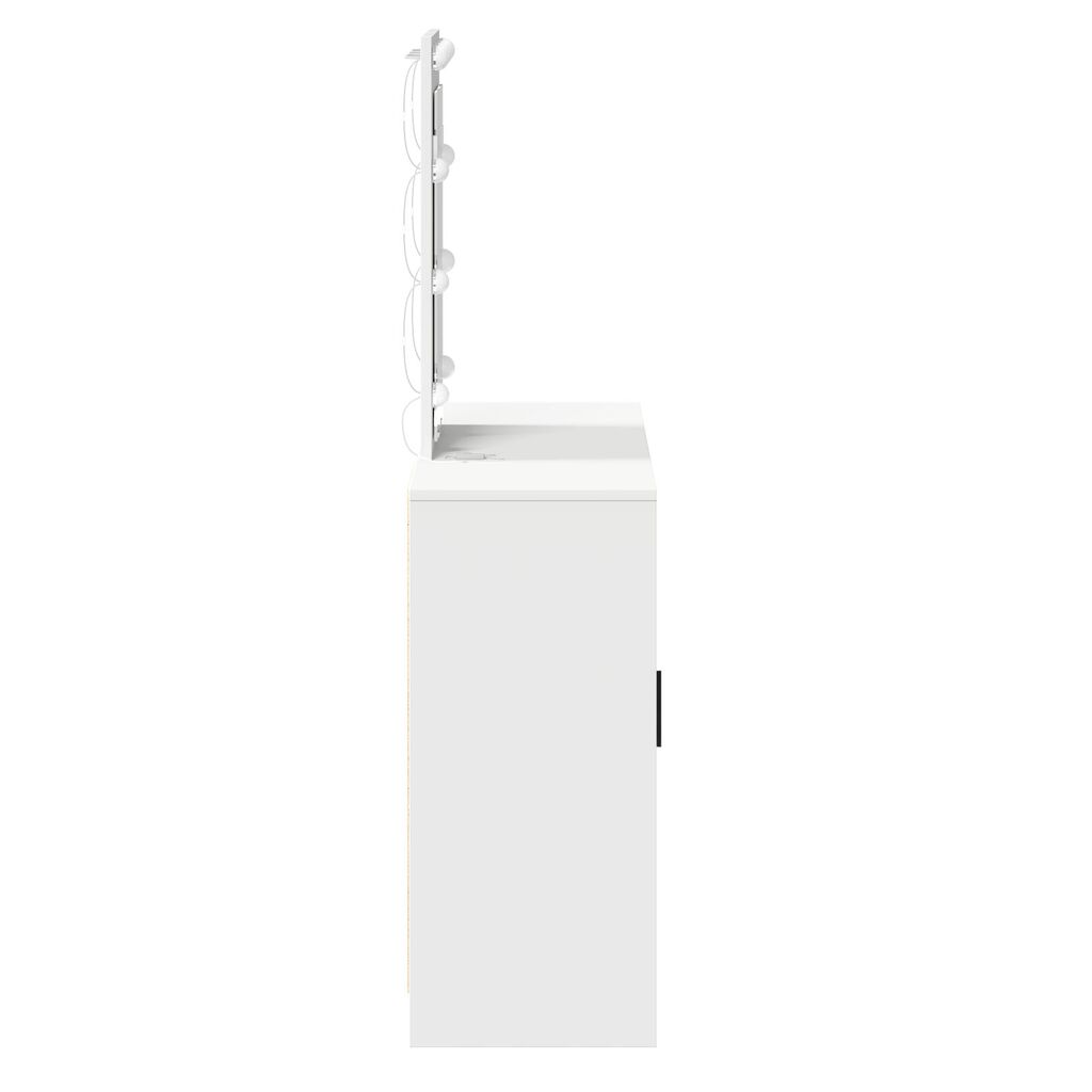 vidaXL Τραπέζι Μακιγιάζ με LED Φώτα Λευκό 102x33x135 εκ.