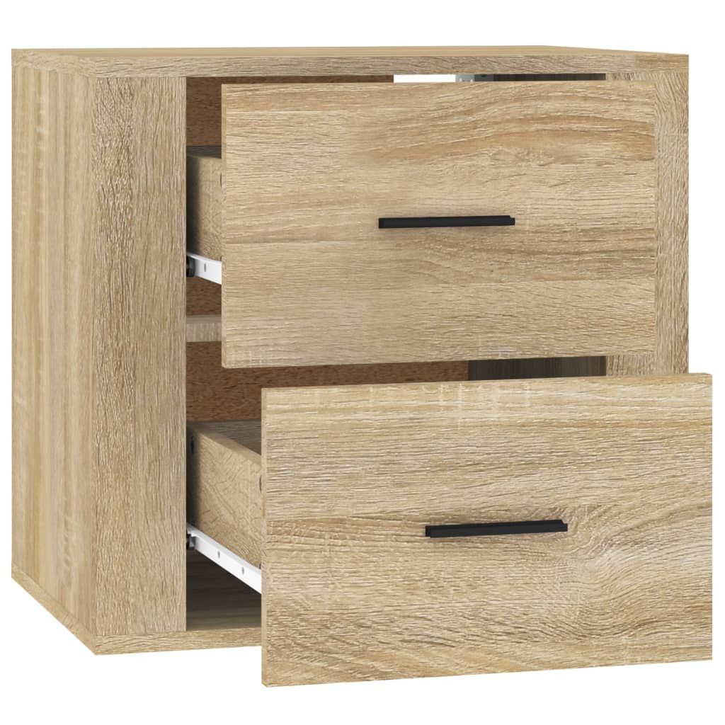 vidaXL Κομοδίνα Επιτοίχιο Sonoma Δρυς 50x36x47 εκ.