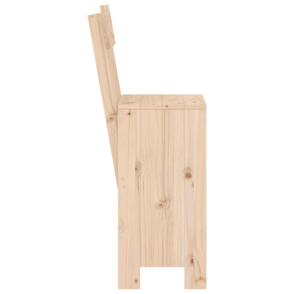 vidaXL Σκαμπό Μπαρ 2 τεμ. 40 x 48,5 x 115,5 εκ. από Μασίφ Ξύλο Πεύκου
