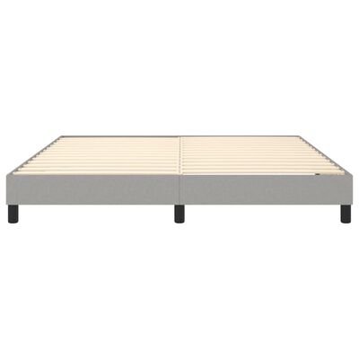 vidaXL Πλαίσιο Κρεβατιού Boxspring Ανοιχτό Γκρι 180x200 εκ. Υφασμάτινο