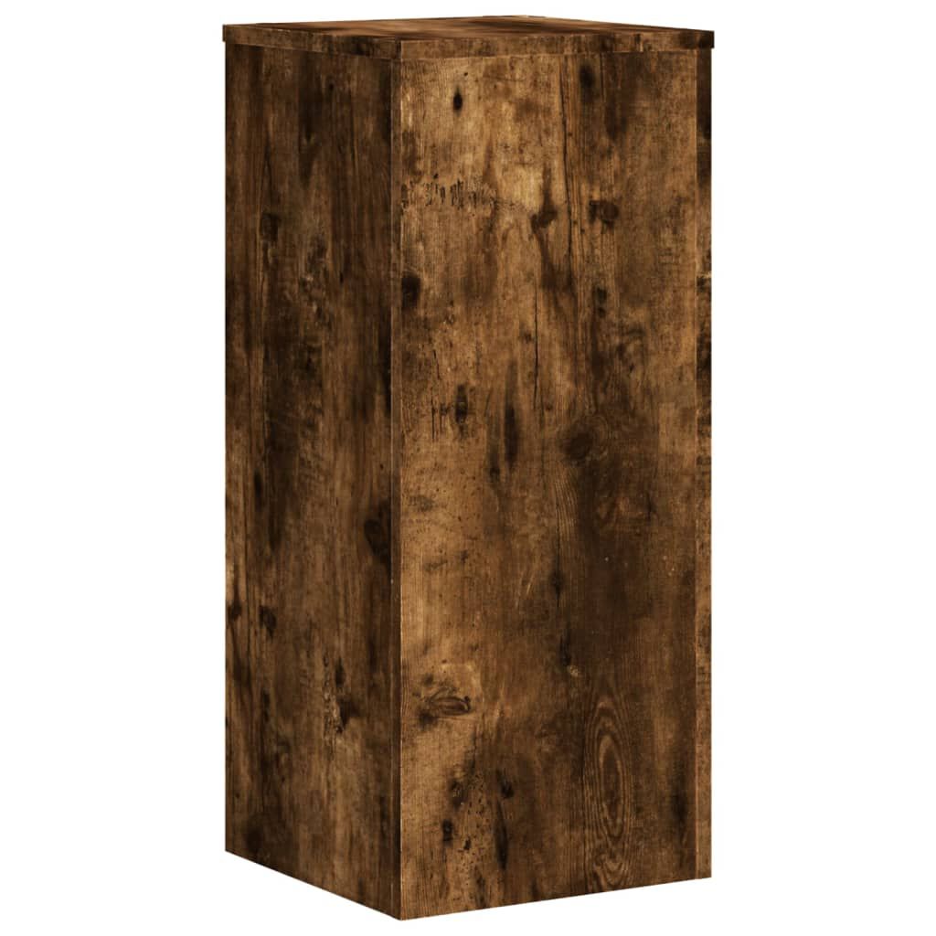 vidaXL Βάσεις Φυτών 2Τεμ. Καπνιστή Δρυς 30x30x70εκ. Επεξεργασμένο Ξύλο