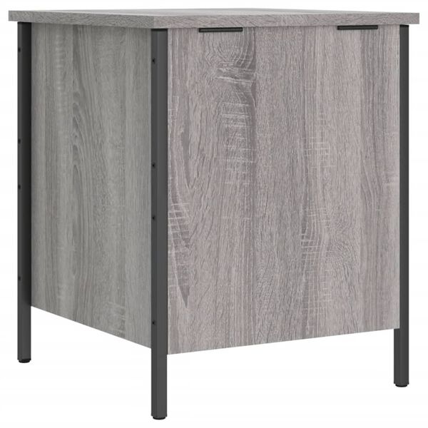 vidaXL Παγκάκι Αποθήκευσης Γκρι Sonoma 40x42,5x50εκ Επεξεργασμένο Ξύλο