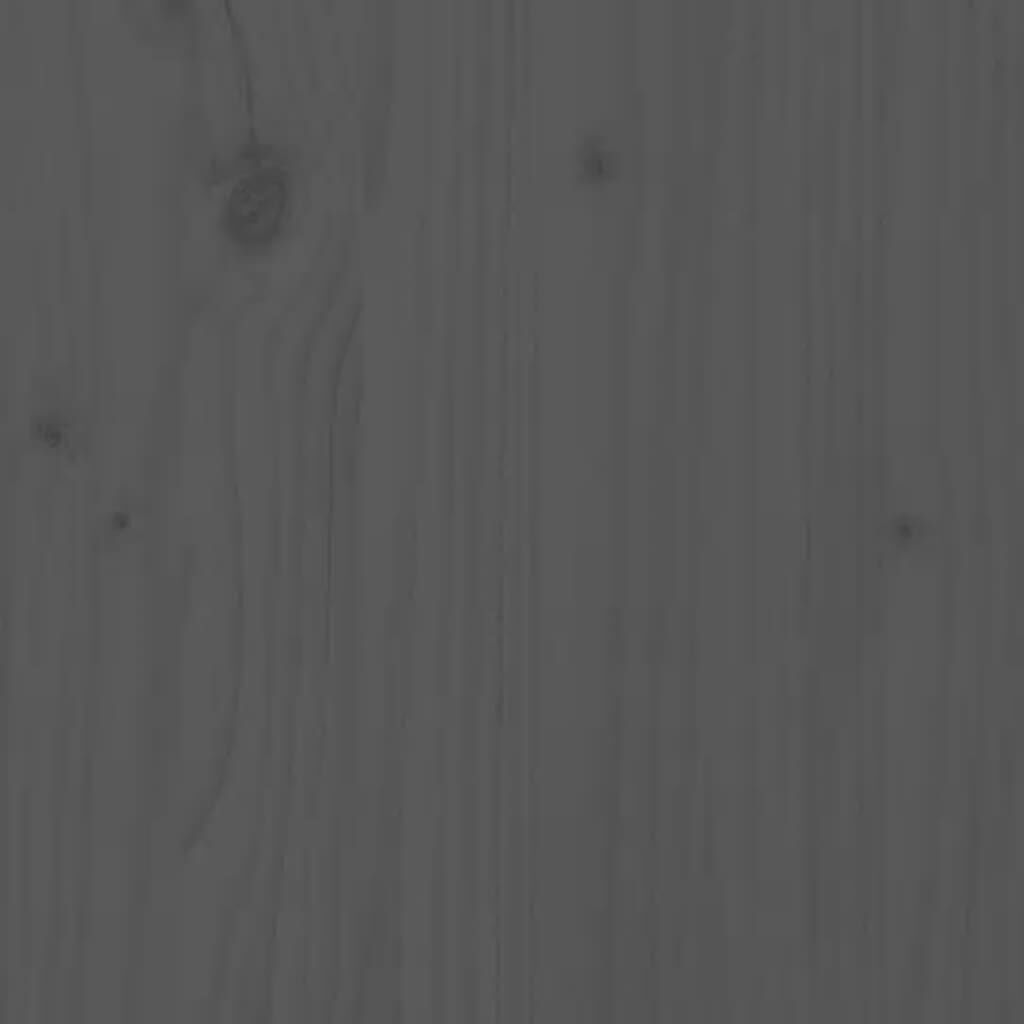 vidaXL Τραπέζι Κήπου Γκρι 121 x 82,5 x 110 εκ. από Μασίφ Ξύλο Πεύκου