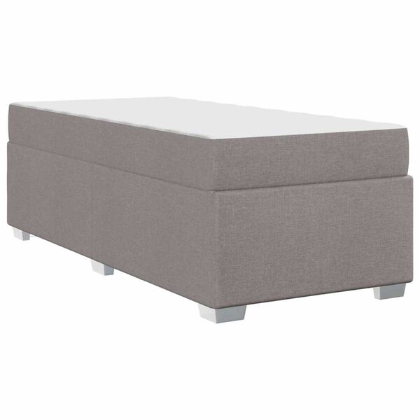 vidaXL Σκελετός Κρεβατιού Άλλο Taupe 90 x 200 cm ύφασμα