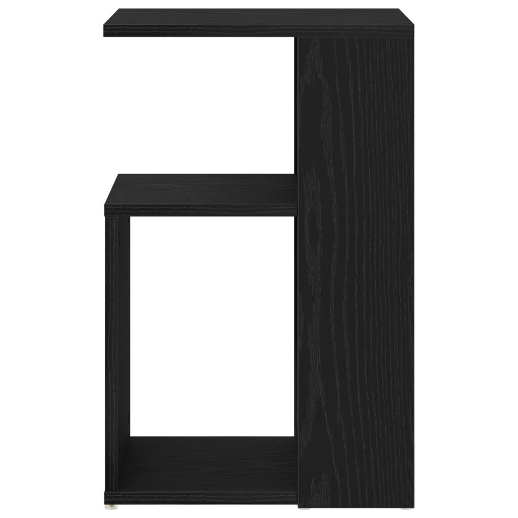 vidaXL Τραπέζι πλευράς Μαύρο Δρυς 36x30x56 εκ Επεξεργασμένο ξύλο