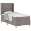 vidaXL &Kappa;&rho;&epsilon;&beta;ά&tau;&iota; &mu;&epsilon; &epsilon;&lambda;&alpha;&tau;ή&rho;&iota;&alpha; &mu;&epsilon; &mu;&alpha;&xi;&iota;&lambda;ά&rho;&iota; Taupe 90 x 200 cm ύ&phi;&alpha;&sigma;&mu;&alpha;