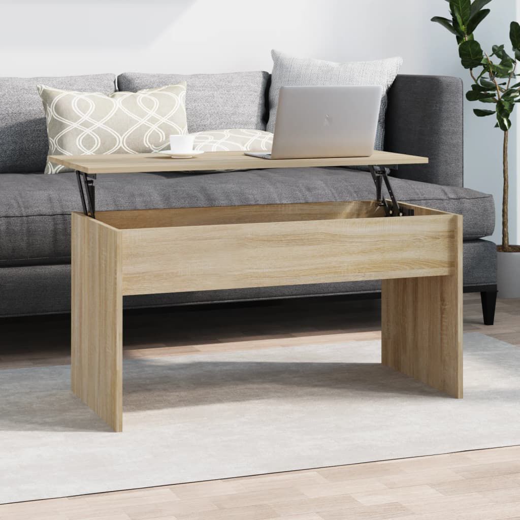 vidaXL Τραπεζάκι Σαλονιού Sonoma Δρυς 102x50,5x52,5 εκ. Επεξεργ. Ξύλο